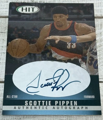 New Listing2000 Sage HIT Scottie Pippen Authentic Autograph A33 Blazers HOF Rare Auto