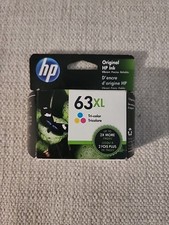 Genuine HP 63XL Tri-Color Ink Cartridge High Yield New Warranty Date Nov 2022