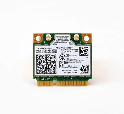 Lenovo 04W3815 Intel Wireless-N 7260HMW WiFi Bluetooth Mini PCIe Laptop Card