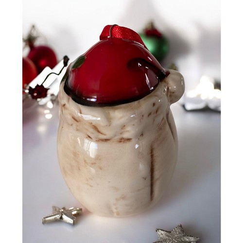 NUOVO Albero di Natale in Ceramica Jolly Saint Nick Babbo Natale Agrifoglio Decorazione Natalizia - Foto 3 di 4