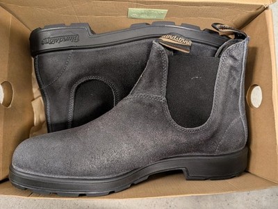 Blundstone 1910 Elastic Sided Suede Men s 11 Chelsea Boots Steel Grey
