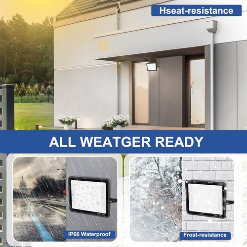Luz de Inundación LED Exterior 300W, 2000W Equivalente 5000K Luz de Día Blanca Super Brig... - Imagen 7 de 7