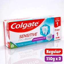 Colgate Toothpaste Sensitive Pro-Relief Complete Protection 110g pack of 2 tubes