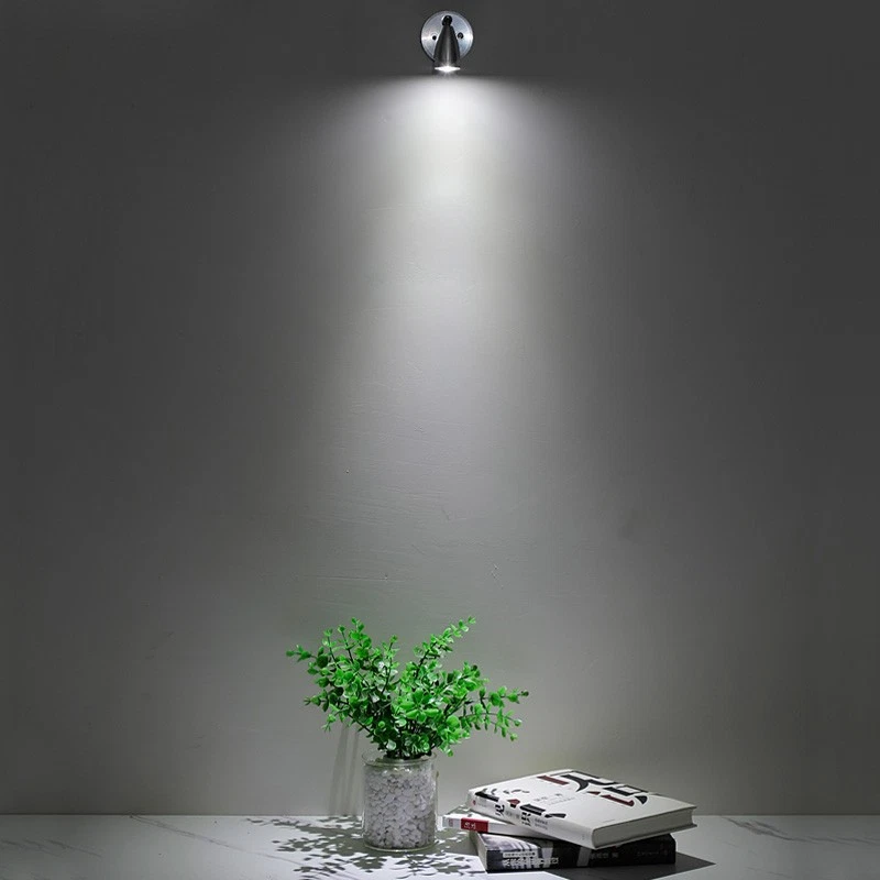 Luz de lectura LED RV de 3W Lámpara de imagen de joyería Interruptor de foco ajustable DC 12V Foto 4 de 4