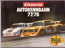 Carrera Vintage Katalog Prospekt "Autorennbahn 77/78" &uuml;ber 60 Streckenvorschl&auml;ge