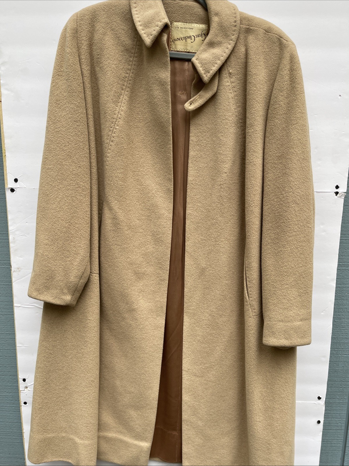 Women’s Vintage Bernhard Altman Cashmere Cape Coat Tan Beige