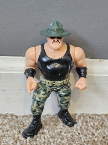 wwf SGT SLAUGHTER SERIES 3 BLUE CARD wrestling HAS...