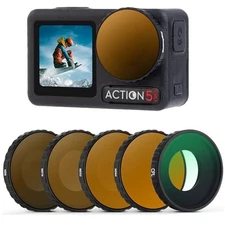 Walking Way CPL & ND Filter Set Compatible with DJI Osmo Action 5