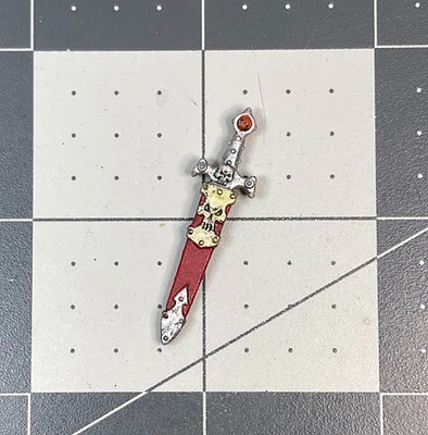 Painted classic CHAOS WARRIOR CHAMPION SWORD OOP 1997 citadel Old World BM26
