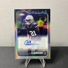 2024 Topps Chrome Football -  Base Auto #RA-CC Caelen Carson (RC) COWBOYS
