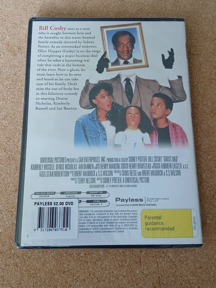 Ghost Dad (DVD, 1990) AU R4 Brand New and Sealed - image 2 of 2