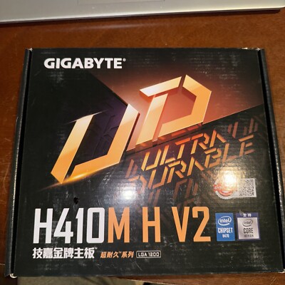 Gigabyte H410M H V2 LGA 1200 Micro ATX DDR4 Intel 10th Gen H410 Motherboard