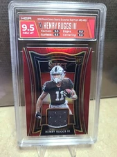 2020 Panini Select Henry Ruggs III Red Prizm Jersey Patch RC  HGA 9.5