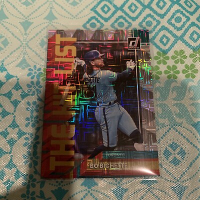 2022 DONRUSS BO BICHETTE THE HIT LIST VECTOR PARALLEL INSERT CARD #THL-5