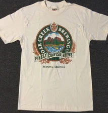 Vtg 90s Sedona Oak Creek Brewing Beer Festival Shirt S Drinking Arizona Grunge