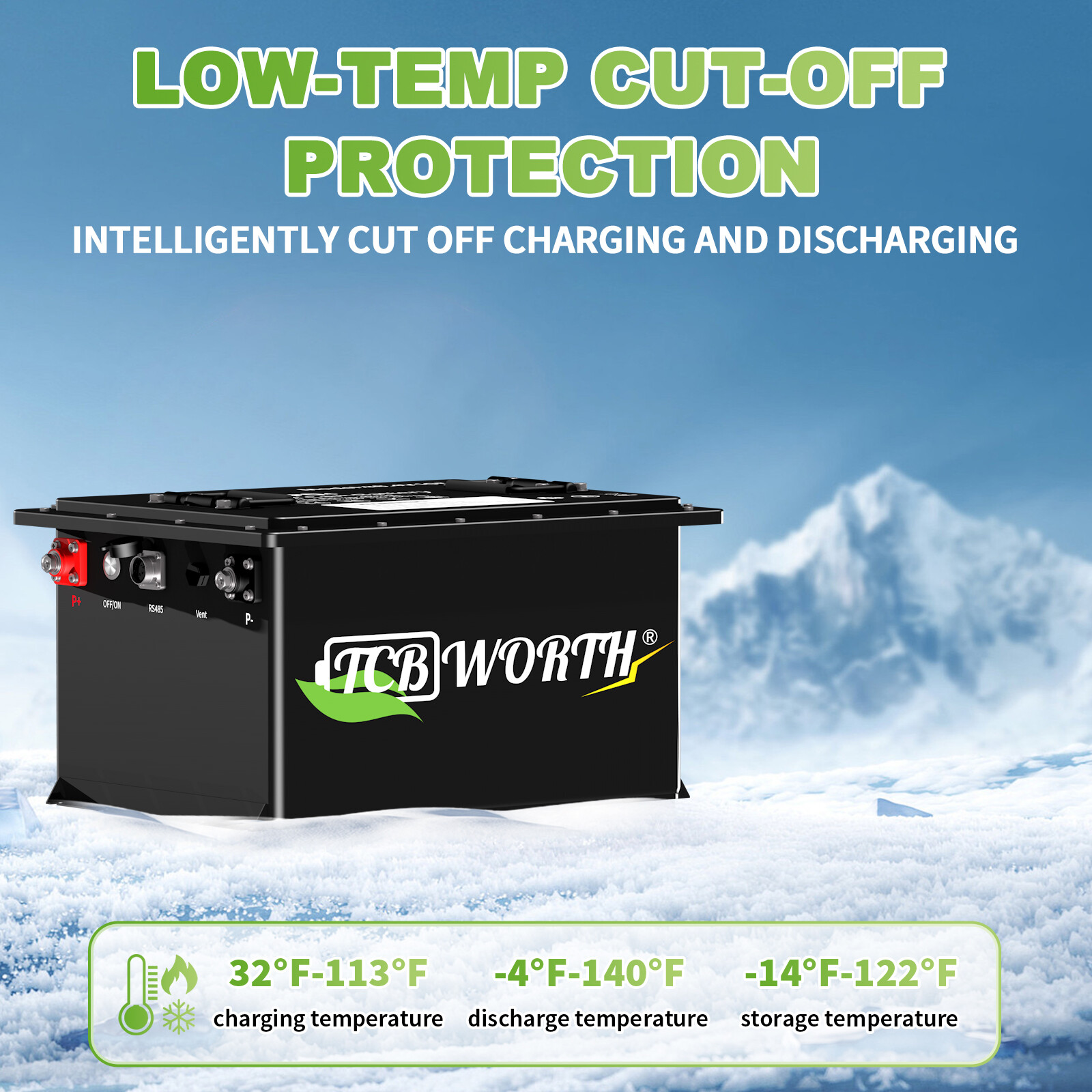 36V 105Ah Golf Cart LiFePO4 Battery 200A BMS Bluetooth for Yamaha EZGO Club Cart