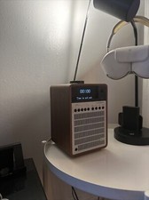 Revo Supersignal Dab+ Fm Digital Radio With Bluetooth Walnut/silver