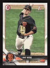 2018 Bowman Draft #BD-55 Jake Wong San Francisco Giants