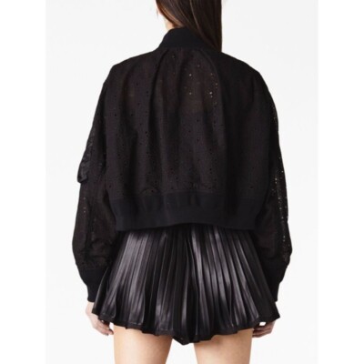 sacai Lace Ruffle Bomber Jacket レース サイズ1 sacai Lace Ruffle Bomber Jacket レース サイズ1 NWOT sacai logo