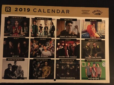 rock-sound-magazine-2019-calendar-panic-at-the-disco-twenty-one-pilots-pvrs-ebay