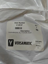 Versamatic Diaphragm, Fusion PTFE for E1, PN# V183F