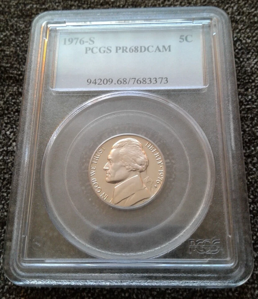 1976-S 5 Cent PCGS - PR68DCAM 5C - Image 3 of 4