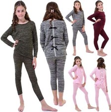 Children Fancy Bow Diamante Two Piece Tracksuit Girls Dress Party Wear Dress