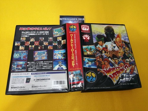 Neo Geo SNK WORLD HEROES 2 JET Neogeo AES - Picture 3 of 4