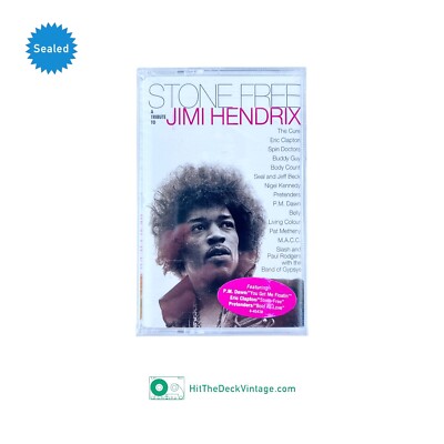 Stone Free Tribute To Jimi Hendrix Cassette Tape (1993) w/ Hype Sticker SEALED