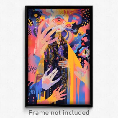 Art Poster - Flamboyant Dais (Psychedelic Trippy Weird 11x17 Print)