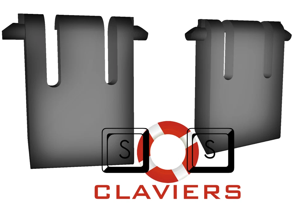 Lenovo Slim Wired USB SK-8823 Spare Ersatz Tilt Leg Ständer Foot Feet Satz - Bild 2 von 3