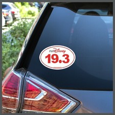 RunDisney Run Disney #RunDisney 19.3 Marathon Decal or Car Magnet