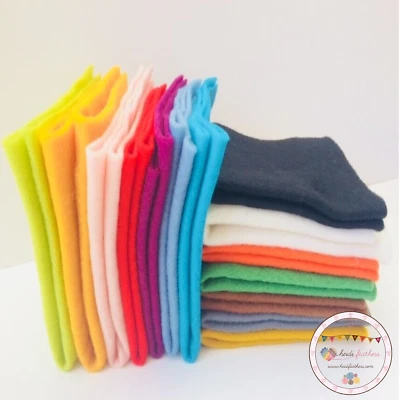 Heidifeathers® Pre felt / Prefelt Mixes 100% Wool in 6" or 12" Squares - Felting