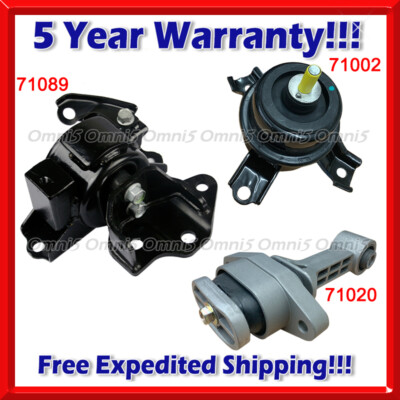 M893 Fits 2012-2013 Kia Soul 1.6L 2.0L Automatic Motor & Trans Mount Set 3pc