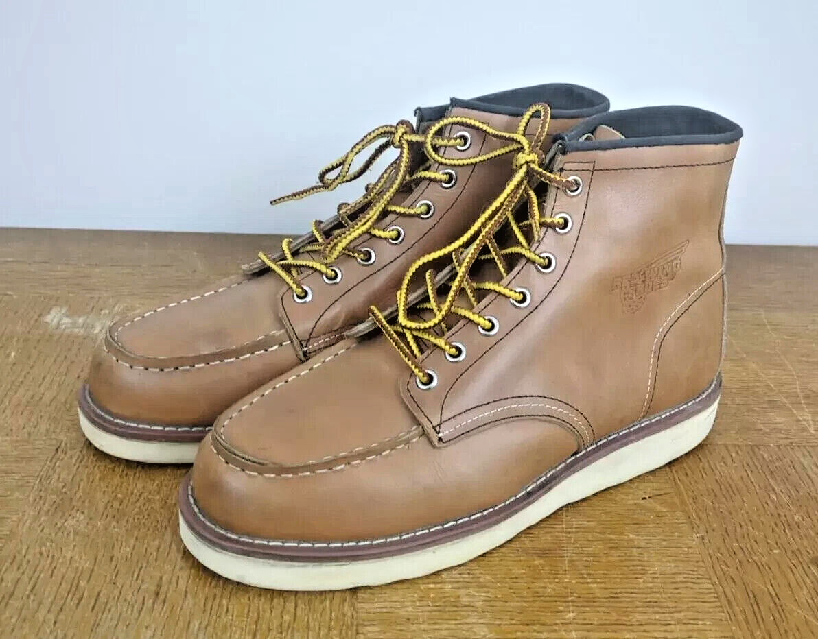 Red Wing 6 inch Moc Toe Boots US Sz 8D Made in USA EC | eBay