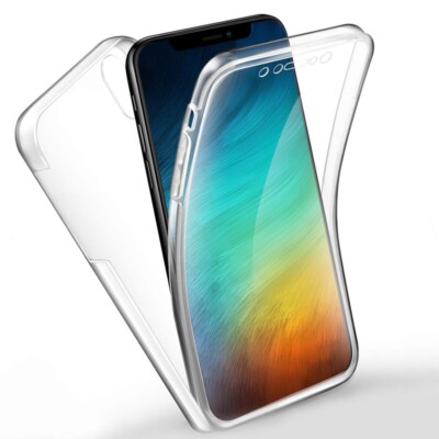 360° Full Protection Hard Rubber Clear Case For iPhone 17 16 15 14 Pro Samsung