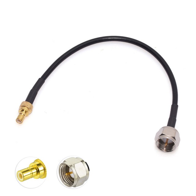 DAB DAB+ Car Radio Aerial F Type Male to SMB Male Antenna Cable 10cm eBay