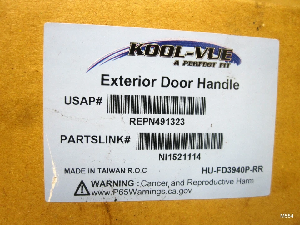 Manija de puerta exterior negra del lado del pasajero trasero para Mercury Villager 1999-2002 Foto 2 de 3