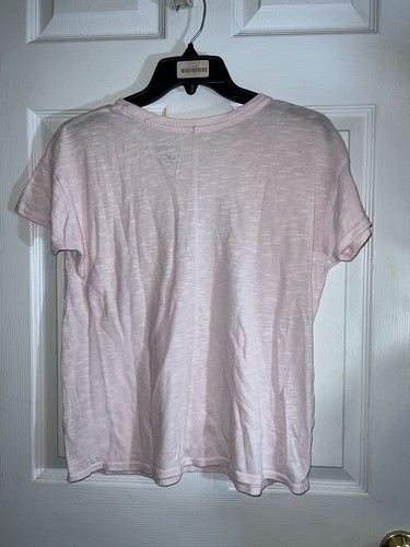 XHILARATION Mujer Ropa de Dormir Suave Elastizada Rosa 2 Piezas Camiseta y Pantalones Cortos Conjunto PJ Talla M - Imagen 4 de 10