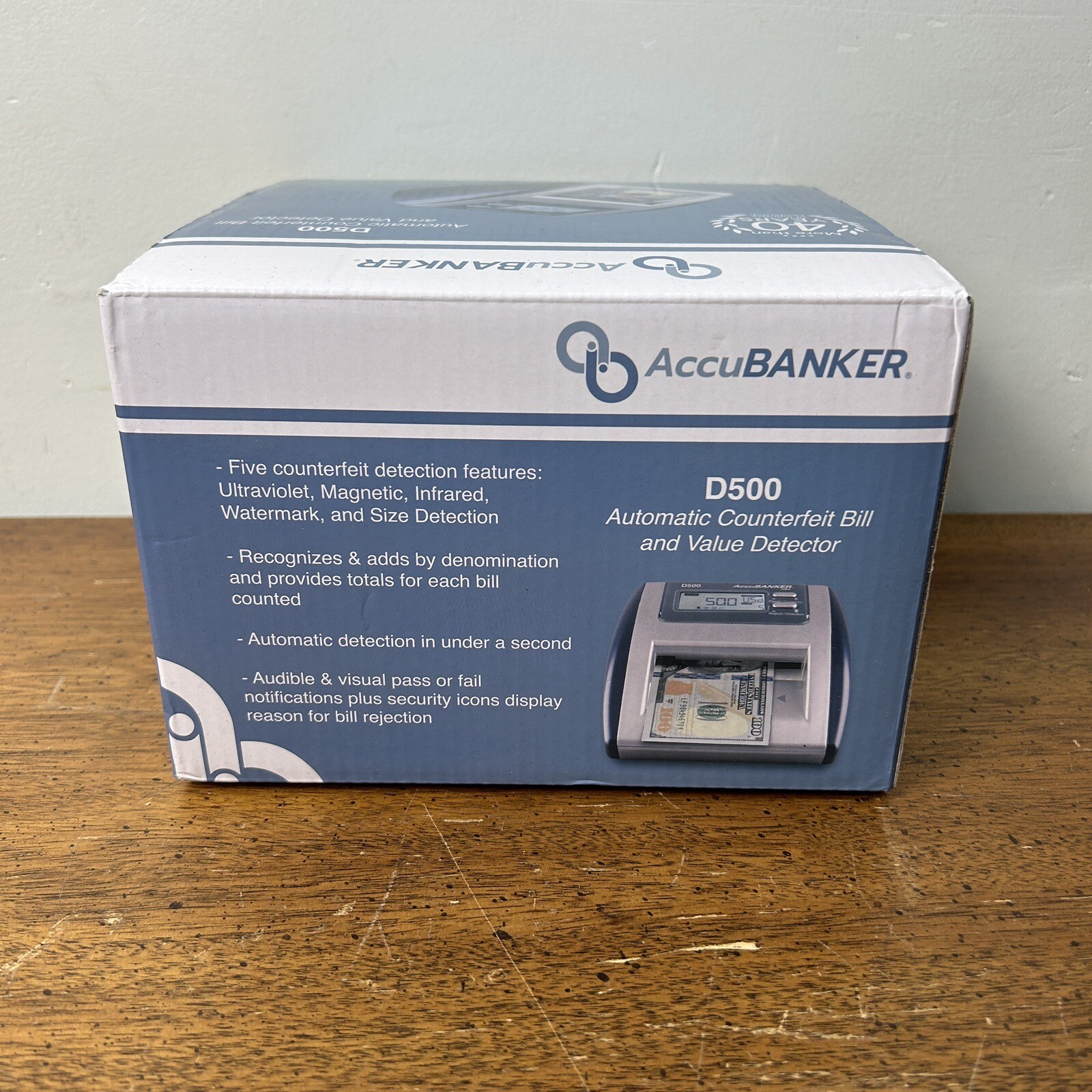 Accubanker D500 Digital Counterfeit and Value Detector 524883098331 eBay