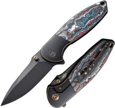 We Knife Co Ltd Nitro OG Folding Knife 3.75" CPM-20CV Steel Blade Titanium w/CF