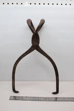 Vintage Staatsburg PG-3 18” Ice Tongs Steel Farmhouse Primitive