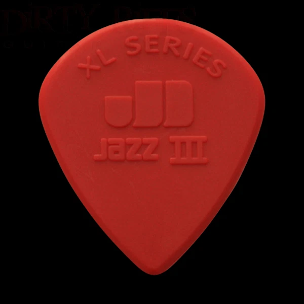 Dunlop Nylon Jazz III XL Plettri per chitarra - 1,38 mm Rosso - 1 2 3 4 5 6 10 12 20 24 36