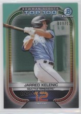 2021 Bowman Scouts Top 100 Aqua Refractor 9/125 Jarred Kelenic #BTP-12 ng3