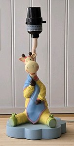Nursery Lamp Giraffe In Pajamas Zoo Safari No  Shade Cracker Barrel