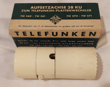 VINTAGE TELEFUNKEN SPINDLE 38 FOR 7" RECORDS in box Phonograph Accessory