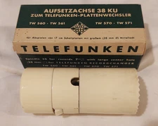 VINTAGE TELEFUNKEN SPINDLE 38 FOR 7" RECORDS in box Phonograph Accessory