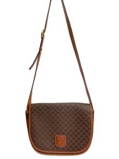 CELINE Shoulder bag PVC BRW All over pattern From Japan