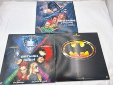 BATMAN Trilogy 3x Laserdisc Set Japan LD English Audio Japanese Subtitles - Nice