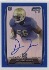 2013 Bowman Rookie Chrome Refractor Blue 78/99 Datone Jones #RCRA-DJ Auto 0i5i